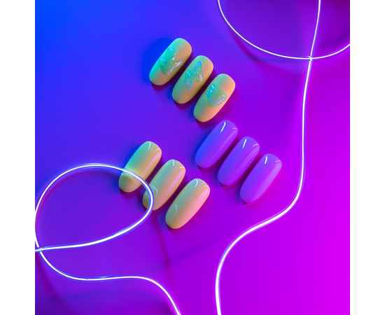 Зображення 3 Топ люмінесцентний для гель-лаку без липкого шару NUB Glow Up Top Coat, 8 мл